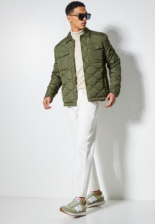 Superbalist - Rowley quilted utility jacket - khaki green