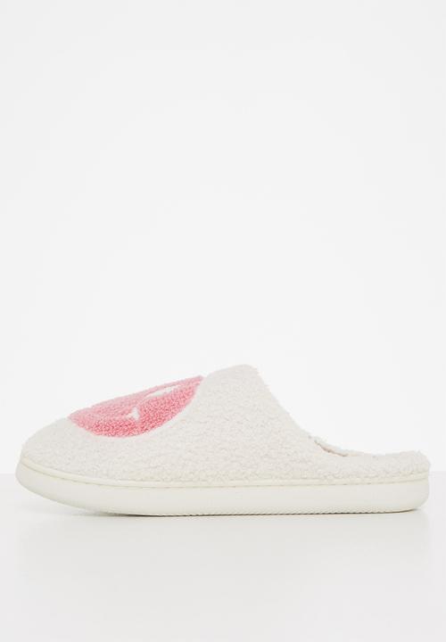 dailyfriday - Smiley slippers - off white/pink
