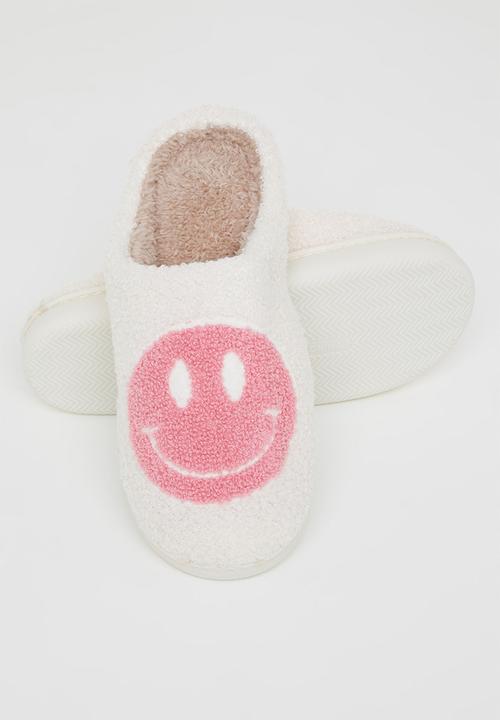 dailyfriday - Smiley slippers - off white/pink