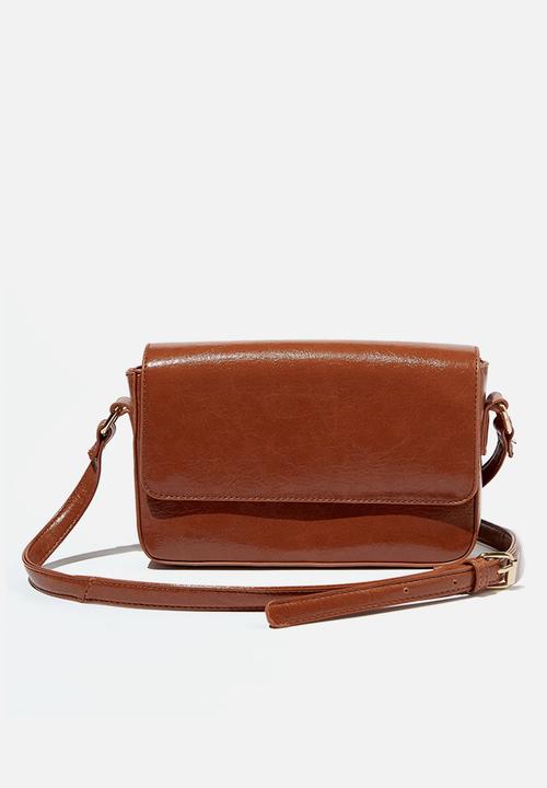Rubi - Lexi cross body bag - ginger tan grain