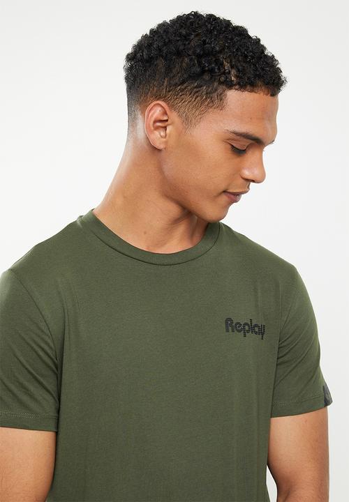Replay - Essential crew neck tee - olive
