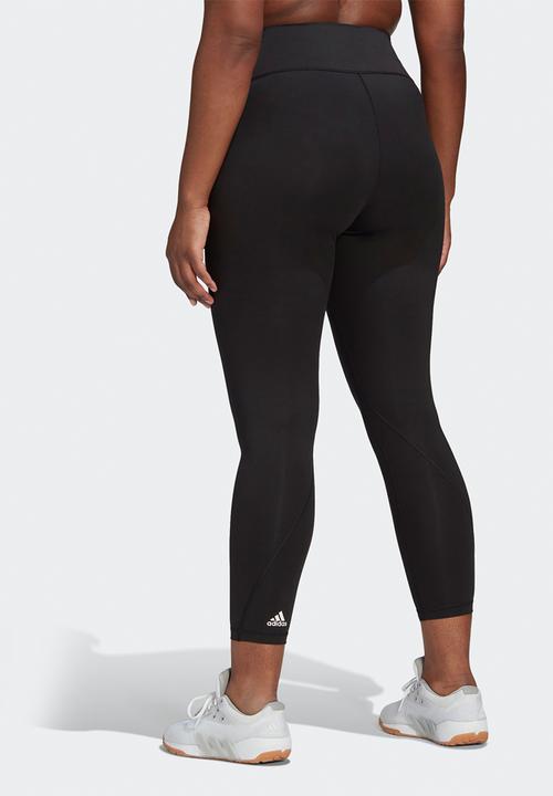 adidas Performance - Plus vf solid 7/8 tights plus size - black
