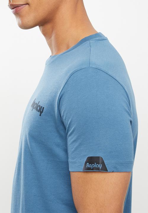 Replay - Essential crew neck tee - blue