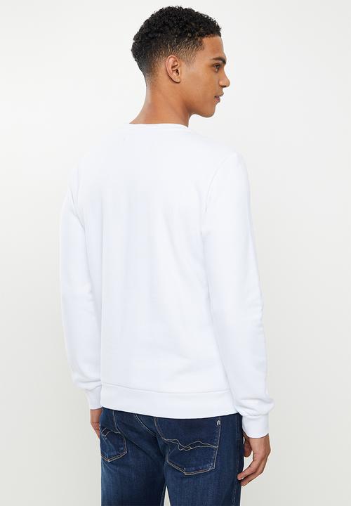 Replay - Replay utility logo crew sweat - white
