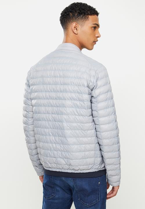 Replay - Puffer biker jacket - grey