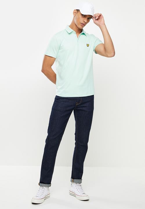 Lyle & Scott - Venture stretch Polo - Acid blue