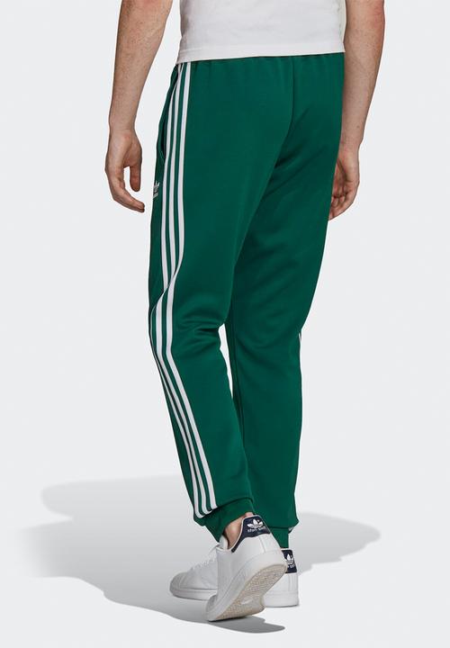 adidas Originals - SST Primeblue Track Pants- Collegiate Green & white
