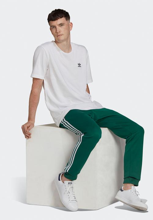 adidas Originals - SST Primeblue Track Pants- Collegiate Green & white