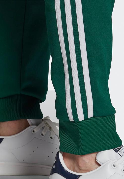 adidas Originals - SST Primeblue Track Pants- Collegiate Green & white