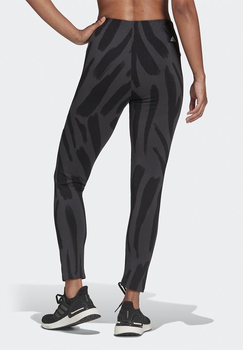 adidas Performance - W fi ff leggings - white, carbon & black