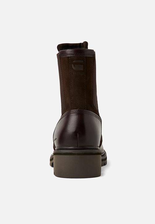 G-STAR - Core leather boot ii - dk brown