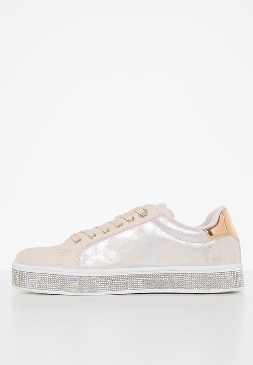SISSY BOY - Don’t be foiled sneaker - dusty pink & silver