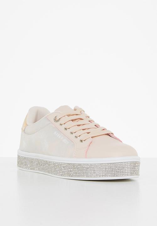 SISSY BOY - Don’t be foiled sneaker - dusty pink & silver