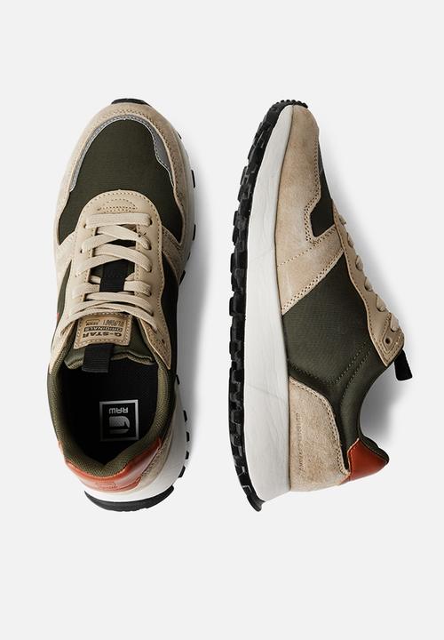 G-STAR - Theq run ctr m - olive & sand