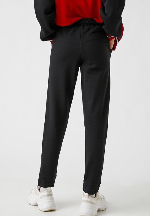 Koton - Tie waist jogger sweatpants - black