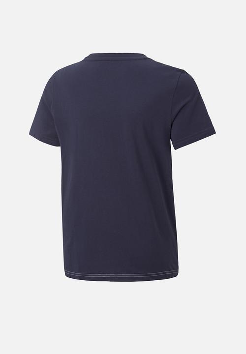 PUMA - Ess+ colourblock tee b - peacoat