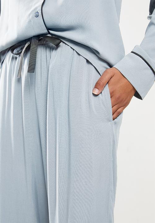 Superbalist - Sleep shirt & pants set - dusty blue