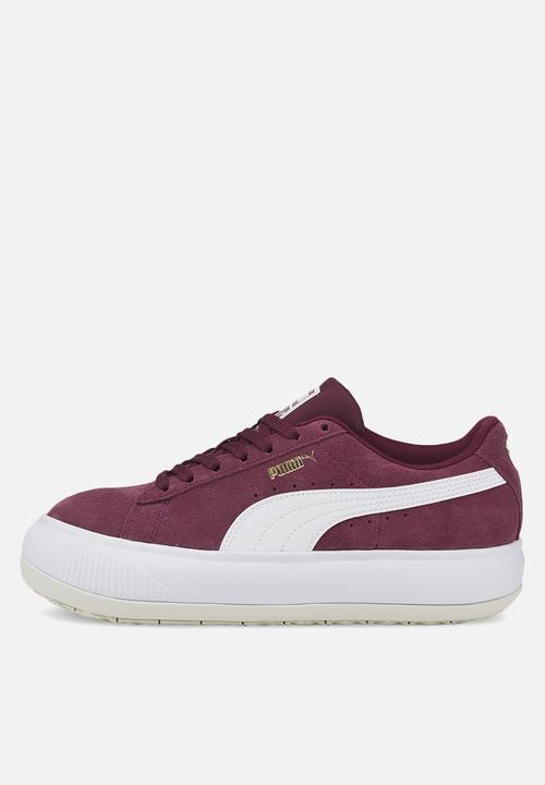 PUMA - Suede mayu - grape wine-puma white-vaporous gray