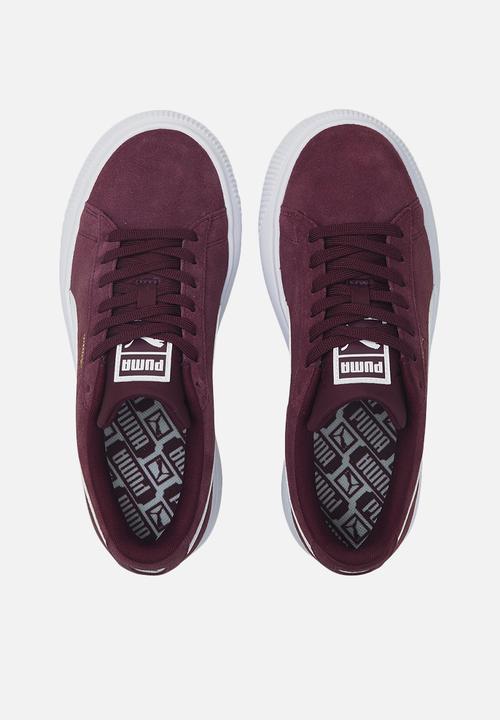 PUMA - Suede mayu - grape wine-puma white-vaporous gray