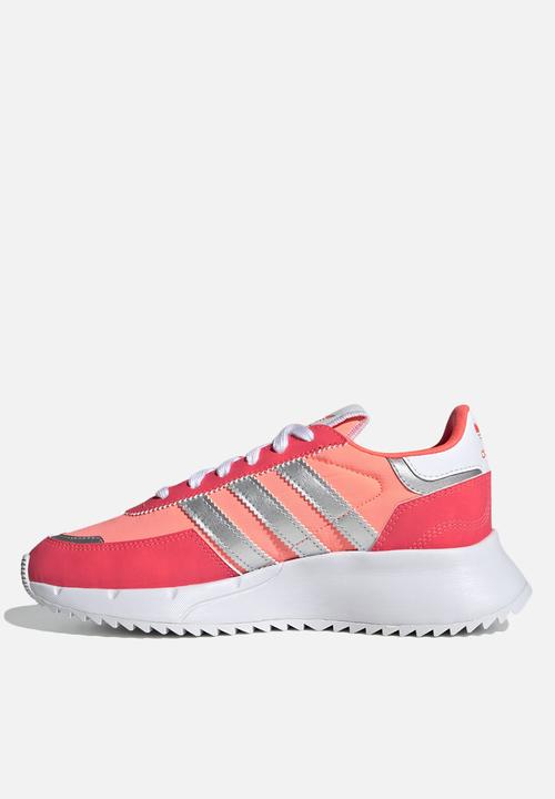 adidas Originals - Retropy f2 j - acid red/silver met./turbo