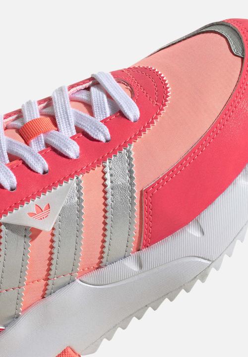 adidas Originals - Retropy f2 j - acid red/silver met./turbo