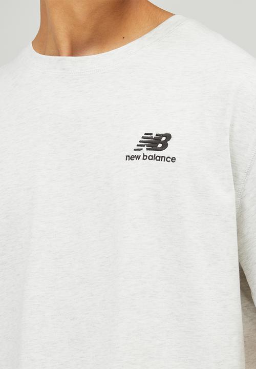 New Balance  - NB Essentials Uni-ssentials Tee - Sea Salt heather