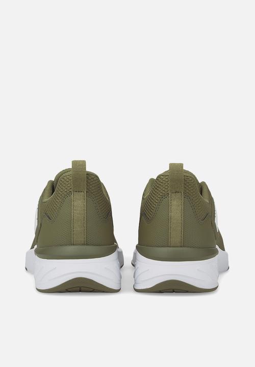 PUMA - Erupter - dark green moss-puma white