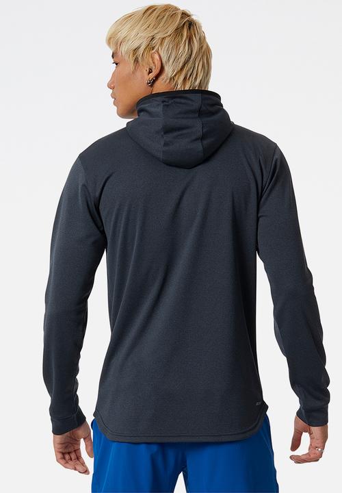 New Balance  - NB Tenacity Hooded 1/4 Zip Top - Black