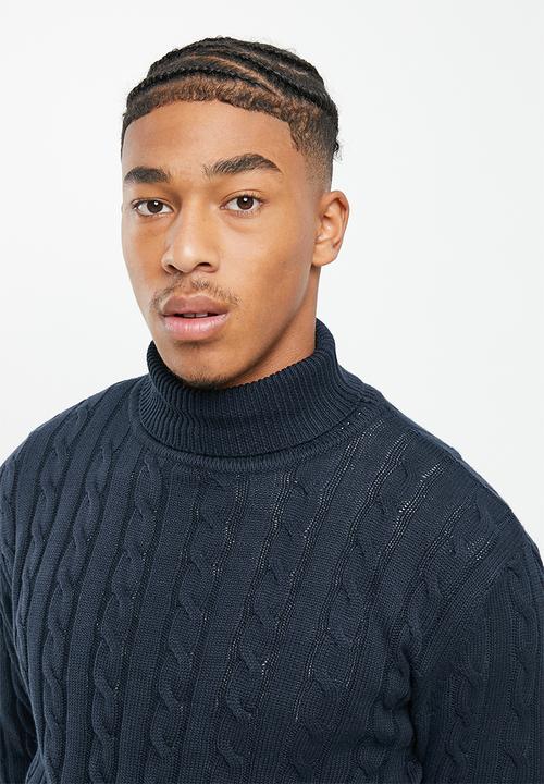 Brave Soul - Overstone knit - navy