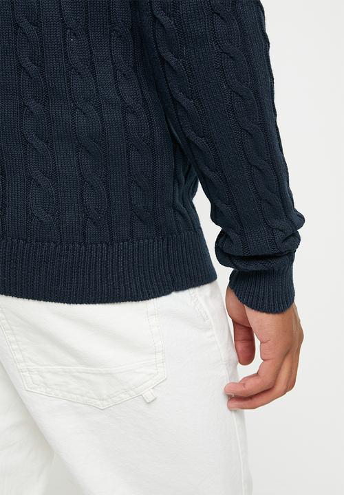 Brave Soul - Overstone knit - navy