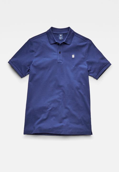 G-STAR - Dunda slim polo short sleeve - ballpen blue