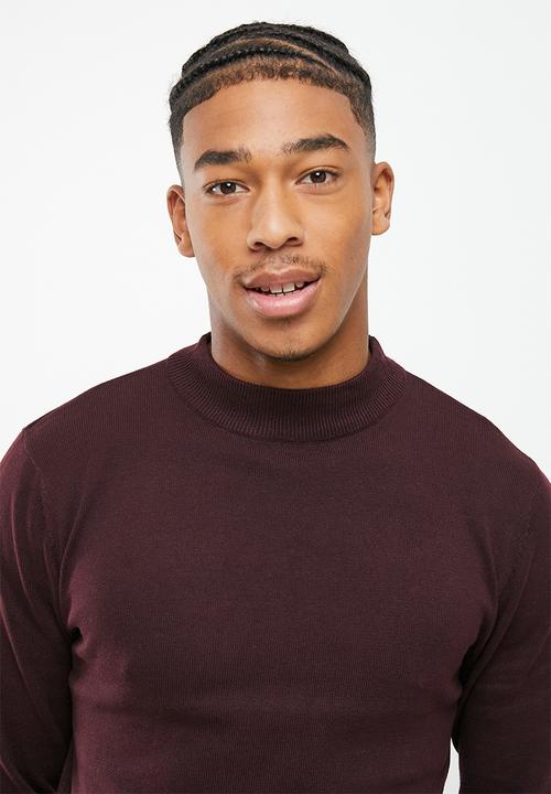 Brave Soul - Turtle neck knit - oxblood