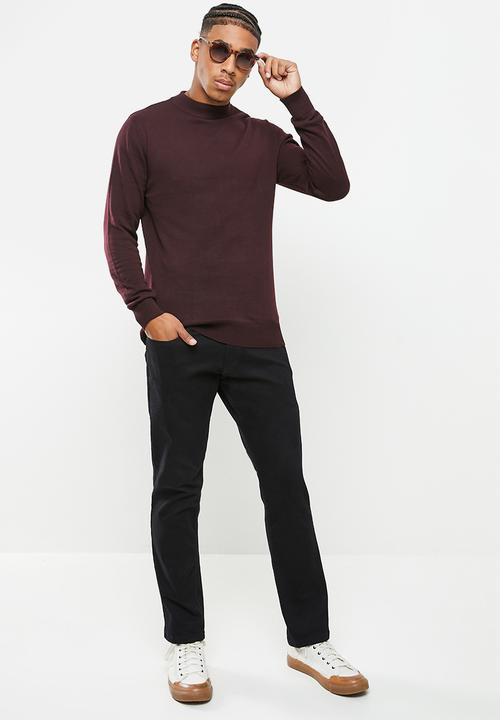 Brave Soul - Turtle neck knit - oxblood