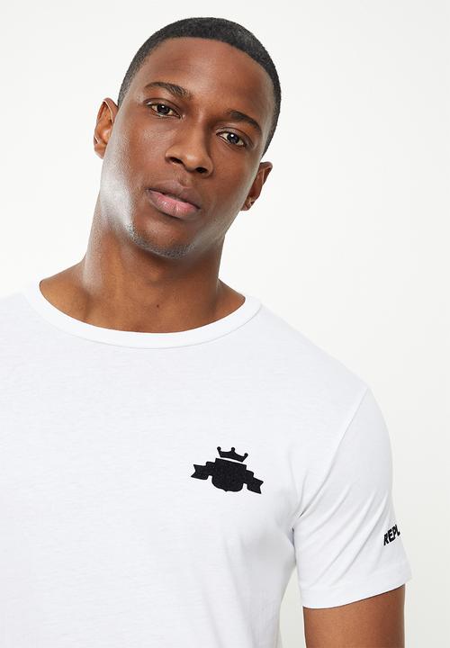 Replay - Replay crown print tee - white