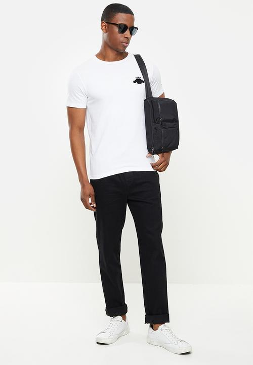 Replay - Replay crown print tee - white