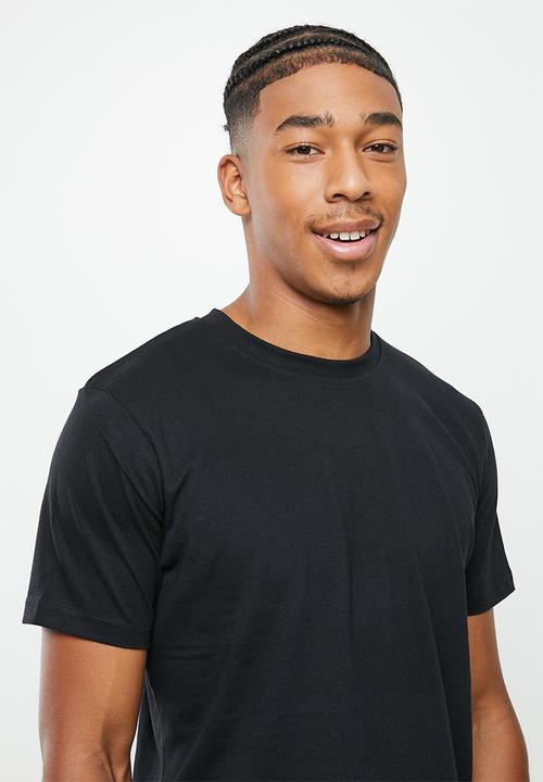 Brave Soul - Zucchini plain short sleeve lounge set - jet black