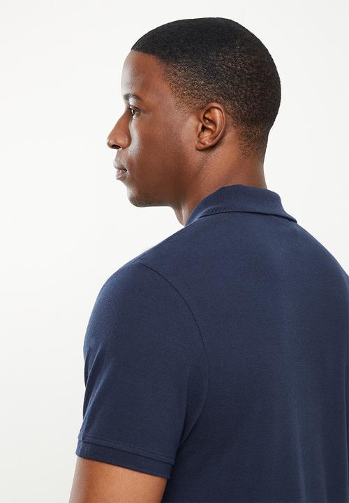 POLO - Mens vertical stripe short sleeve golfer - multi 