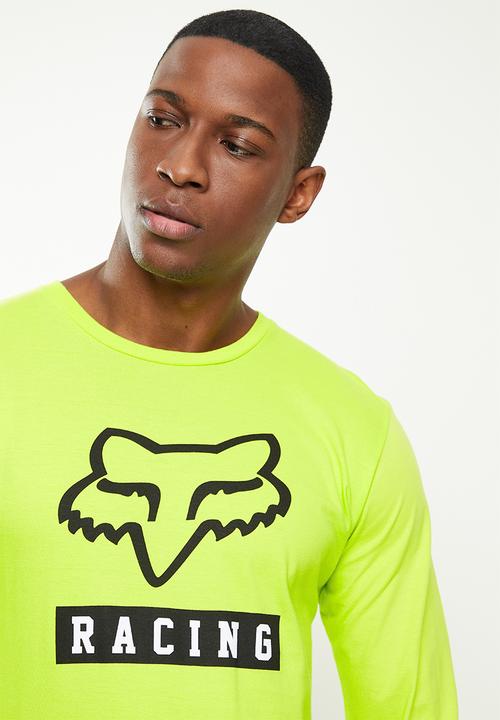 Fox - Paddox  Long Sleeve Tee - Fluro Yellow