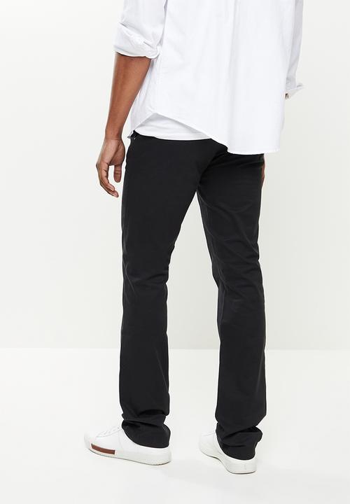 POLO - Alexander Cotton Stretch Straight leg Chino - Black