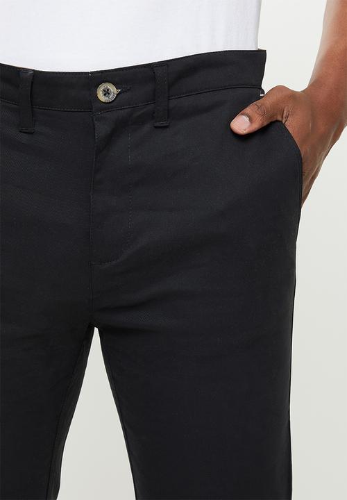 POLO - Alexander Cotton Stretch Straight leg Chino - Black