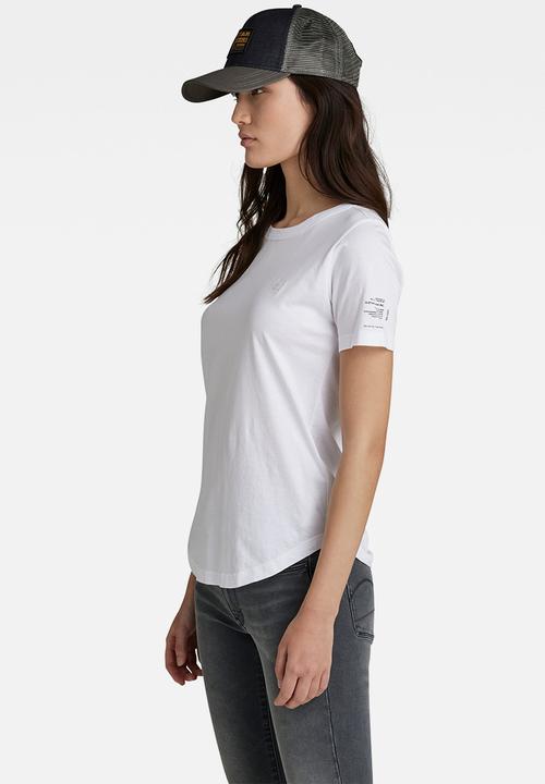 G-STAR - Mysid r t optic slim short sleeve c - white