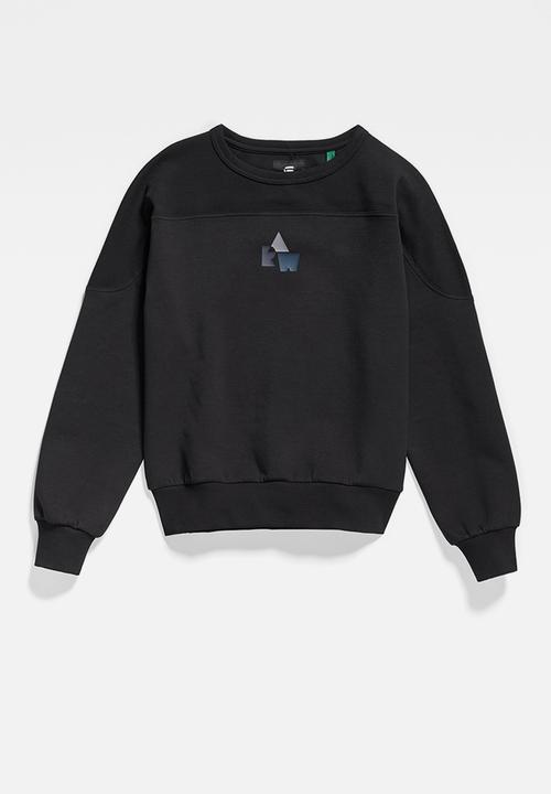 G-STAR - Graphic insert r sweat - black