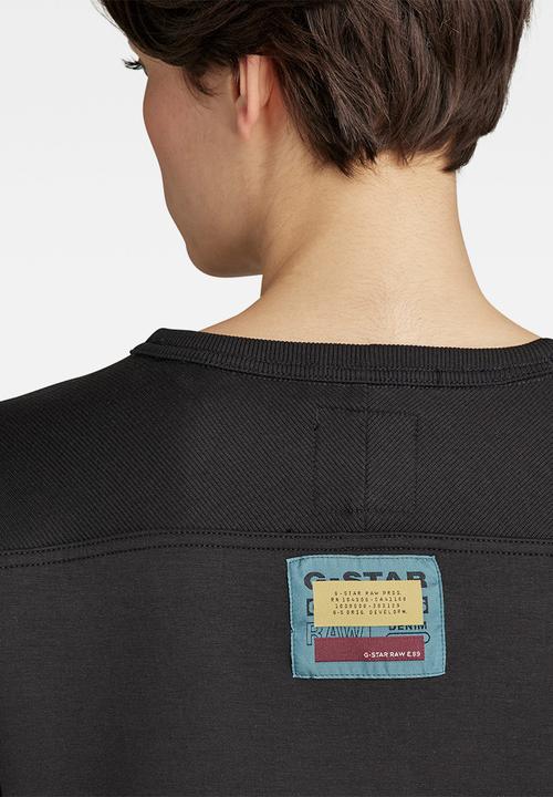G-STAR - Graphic insert r sweat - black
