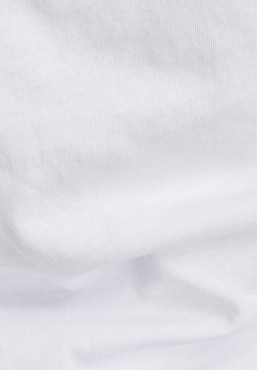G-STAR - Eyben slim short sleeve v t - white