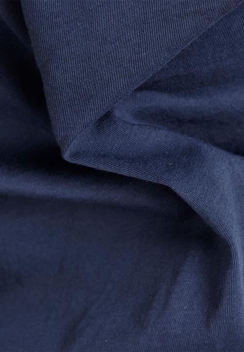 G-STAR - Eyben slim short sleeve v t - sartho blue