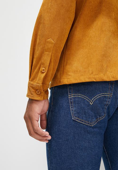 STYLE REPUBLIC - Regular fit corduroy overshirt shirt - ginger