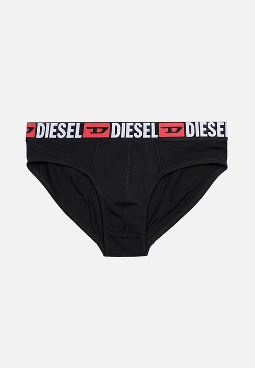 Diesel  - Umbr-andre three pack briefs - red, grey & black