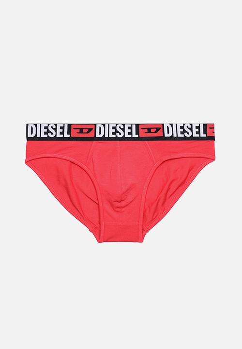 Diesel  - Umbr-andre three pack briefs - red, grey & black