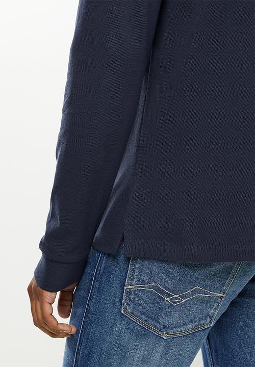 Ben Sherman - Ramford long sleeve golfer - navy