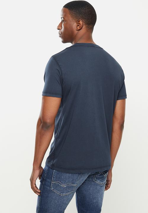 Replay - Mono logo replay tee - navy